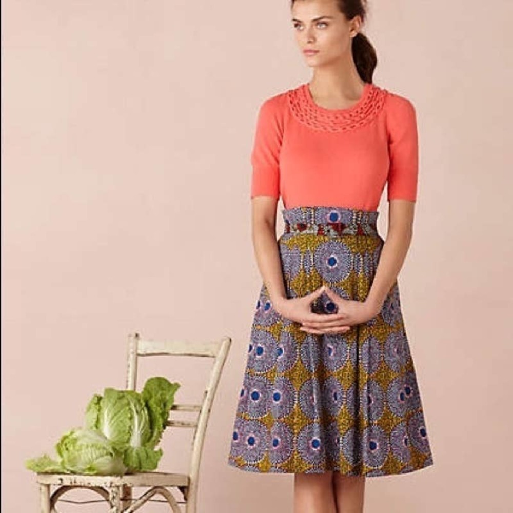 Anthropologie Edme & Esyllte Helios Batik Skirt